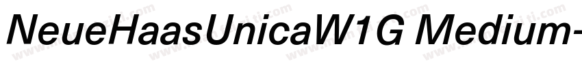 NeueHaasUnicaW1G Medium字体转换